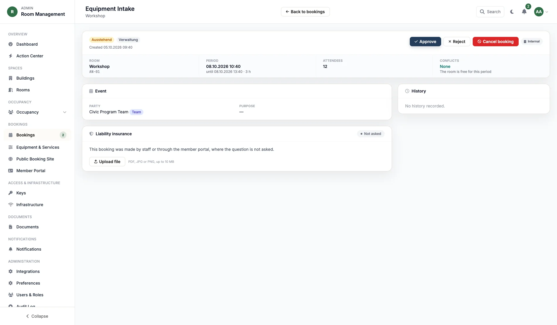 Room & Resource Management System - Image 4