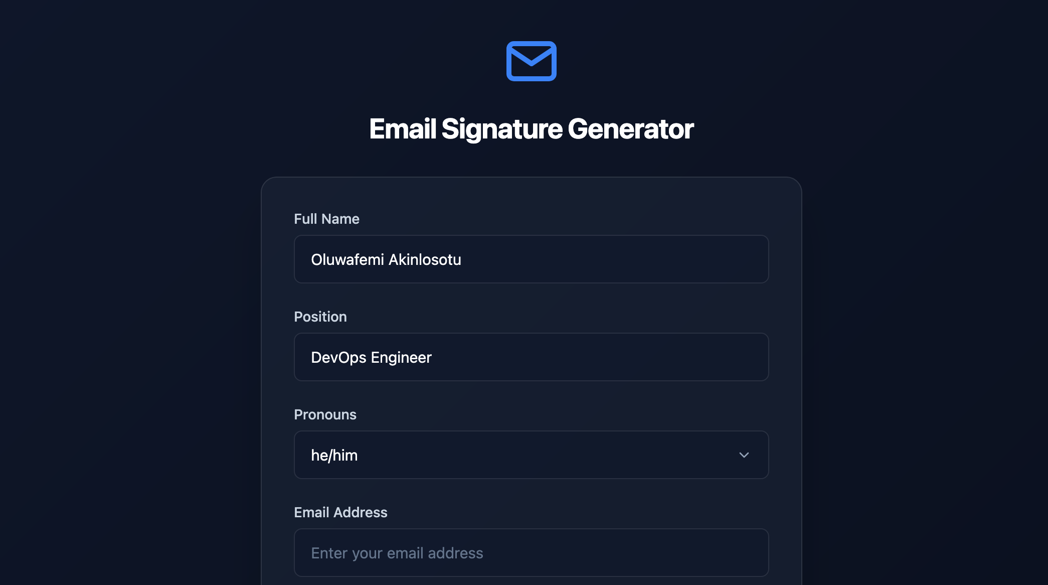 Email Signature Generator - Image 1