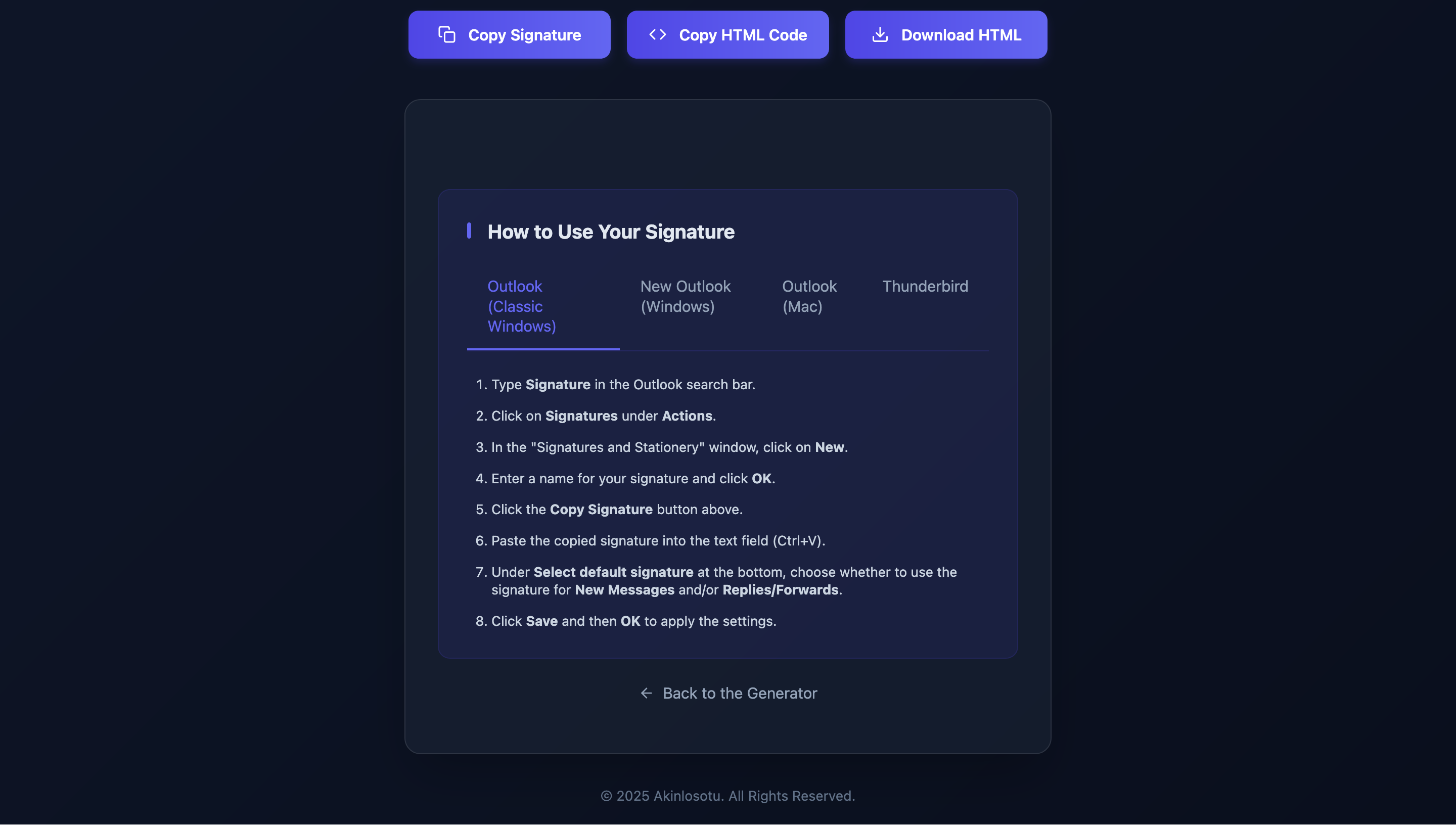 Email Signature Generator - Image 3