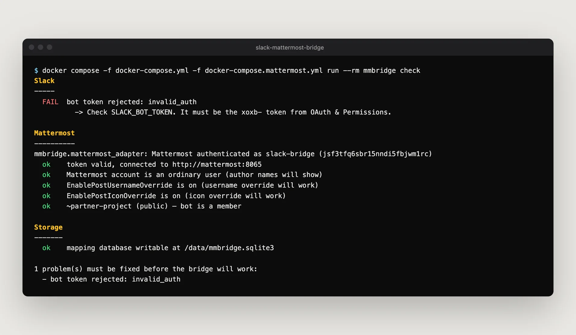 Slack–Mattermost Bridge